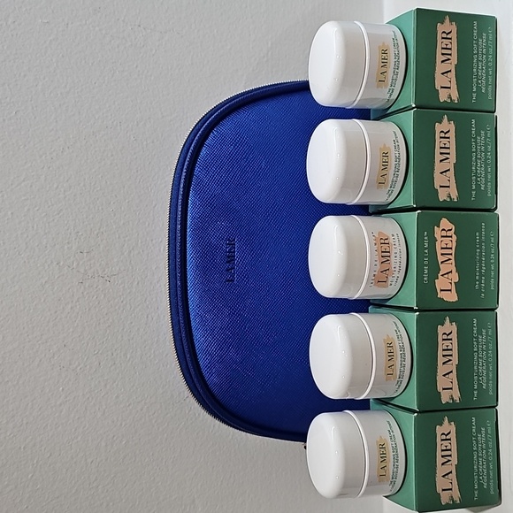 LA MER THE MOISTURIZING SOFT CREAM & COSMETICS BAG - Picture 1 of 5